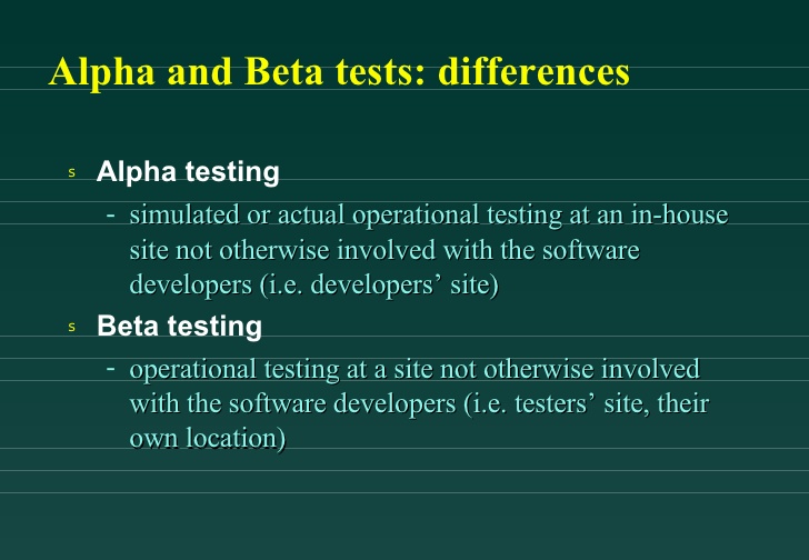 What is beta software